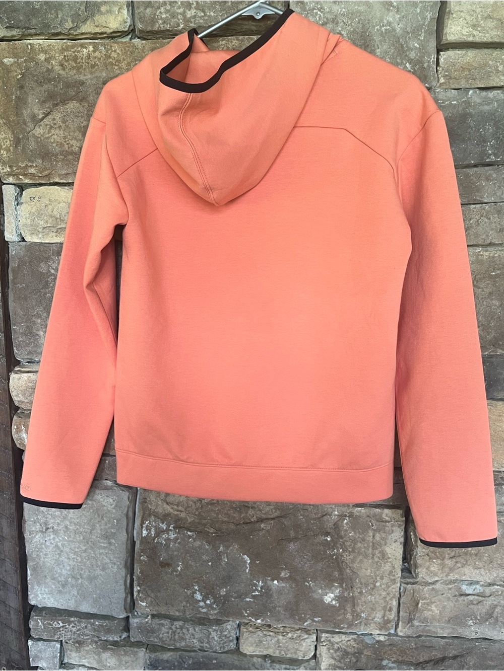 DSG Youth Large 14–16 Coral Pullover Hoodie with Zippered Pocket - Picture 2 of 8